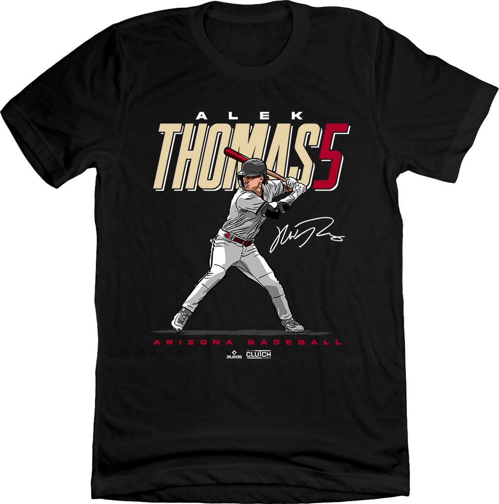 Alek Thomas Name and Number MLBPA Tshirt Arizona Baseball In The