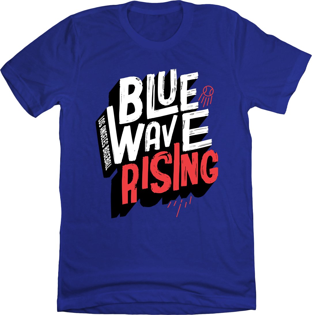 Blue Wave Rising T-shirt In The Clutch