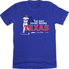 Corey Seagar Shot Heard Round Texas MLBPA Tee In The Clutch