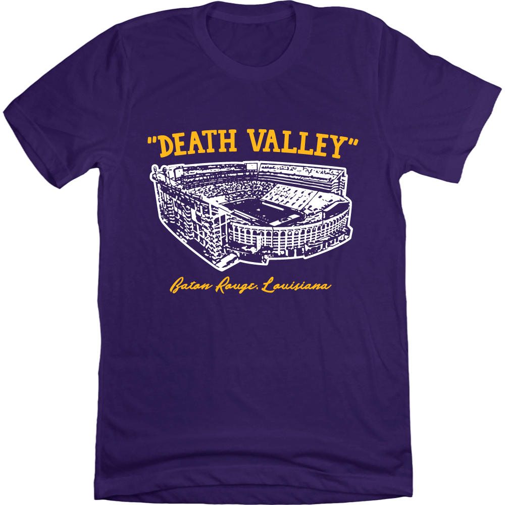 Death Valley - Baton Rogue, Louisiana purple T-shirt In The Clutch