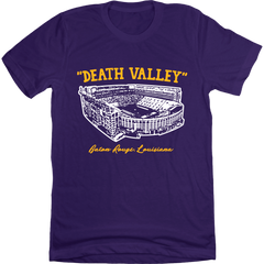 Death Valley - Baton Rogue, Louisiana purple T-shirt In The Clutch