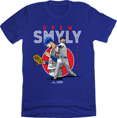Drew Smyly Pitching MLBPA Tee blue T-shirt In The Clutch