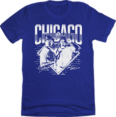  T-shirt featuring Shota Imanaga and Seiya Suzuki, celebrating Japanese stars in Chicago baseball.