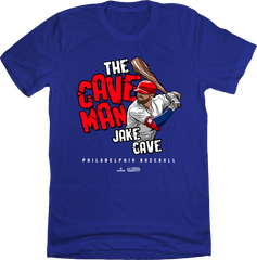Jake Cave Caveman blue T-shirt In The Clutch