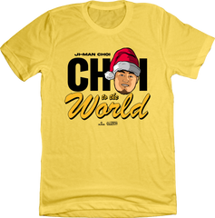 Ji-Man Choi - Choi to the World Yellow T-shirt In The Clutch