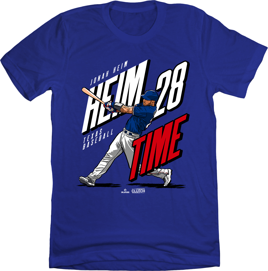Jonah Heim - Heim Time blue T-shirt In The Clutch