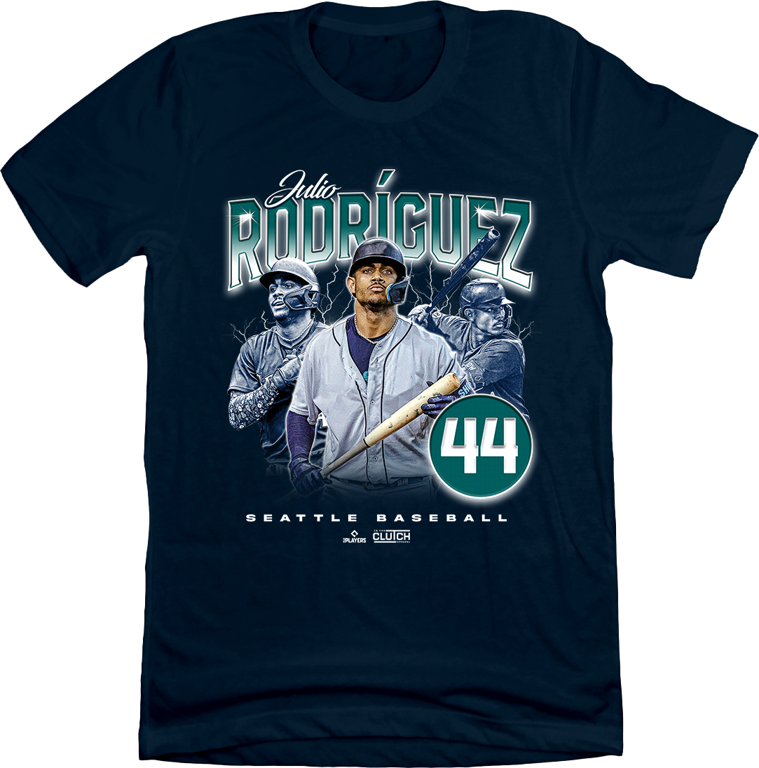 Julio Rodriguez Retro 90s Navy T-shirt In The Clutch