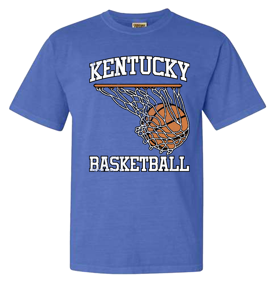 Kentucky Basketball Hoop Swoosh CC Tee