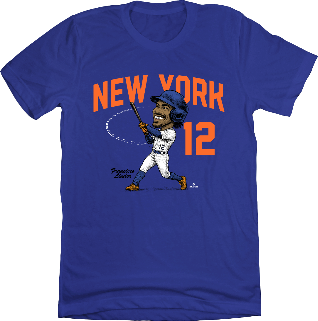 Francisco Lindor “Mr. Smile” Caricature Shirsey