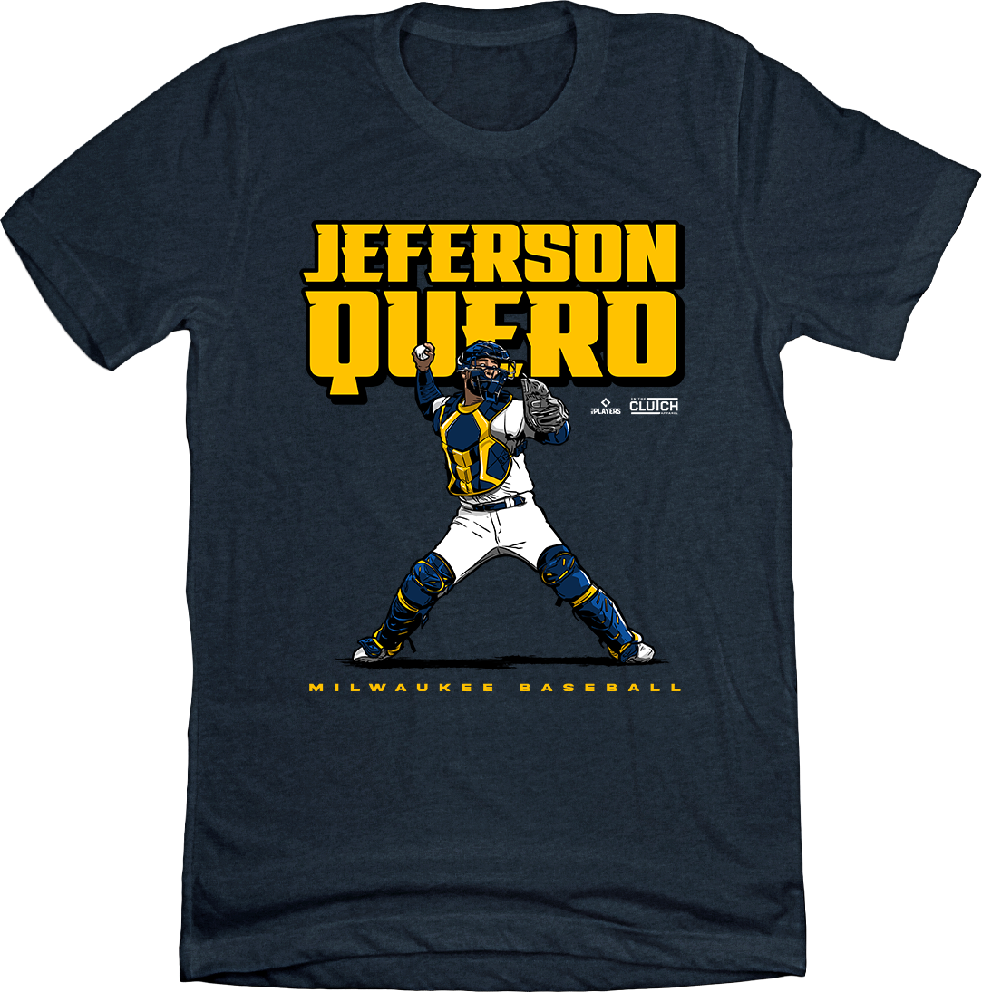 Jeferson Quero Player Tee Milwaukee MiLBPA Baseball In The Clutch Jeferson Quero Player Tee Milwaukee MiLBPA Baseball In The Clutch