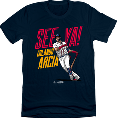 Orlando Arcia See Ya! MLBPA Tee navy T-shirt In The Clutch