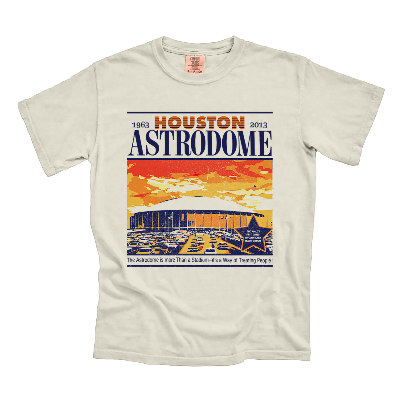 Houston Astrodome Sunset Comfort Colors Tee