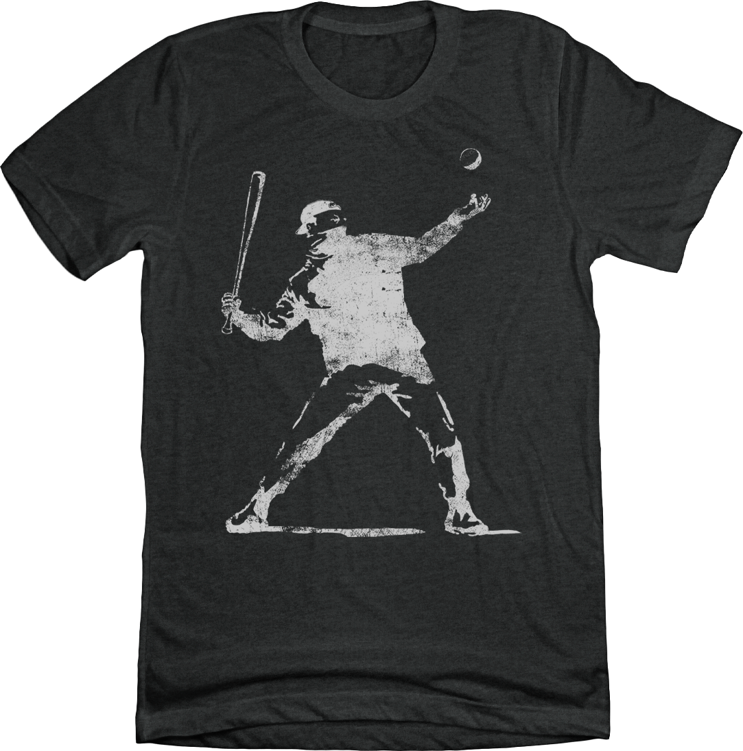 Banksy Baseball Thrower In The Clutch T-shirt
