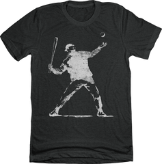 Banksy Baseball Thrower In The Clutch T-shirt
