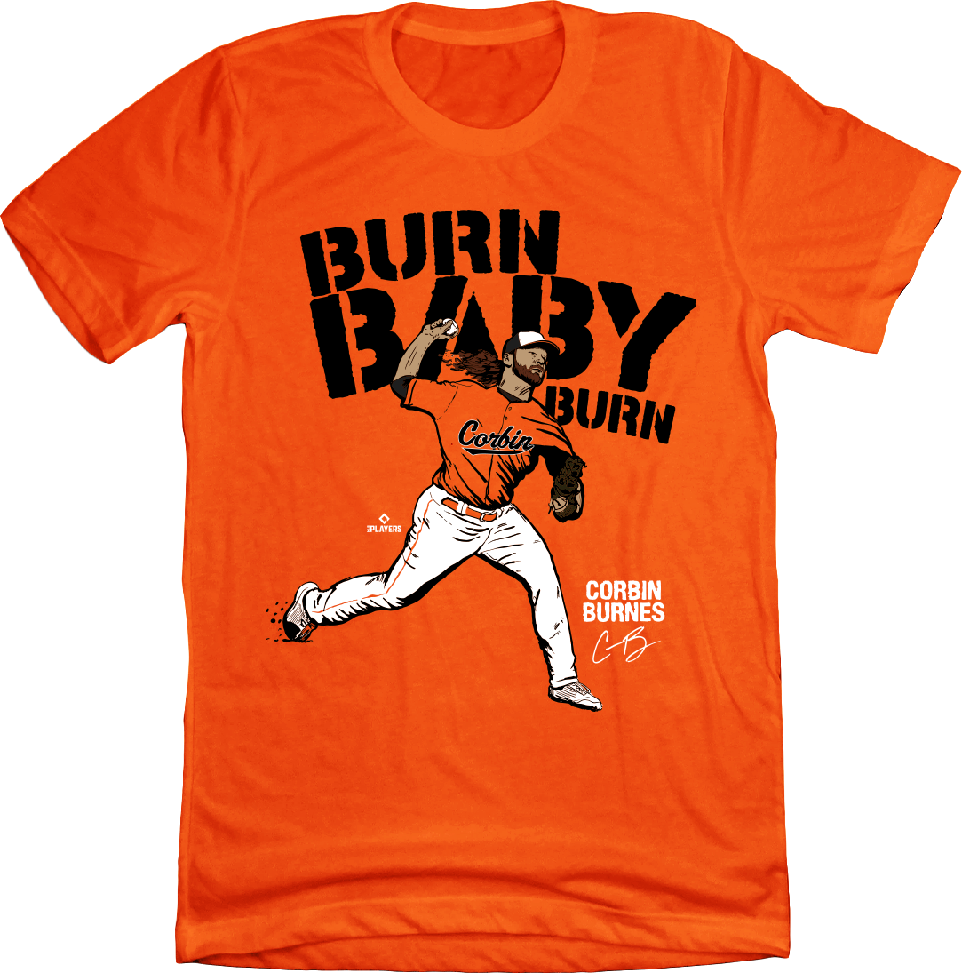 Corbin Burnes Burn, Baby, Burn Tee orange In The Clutch
