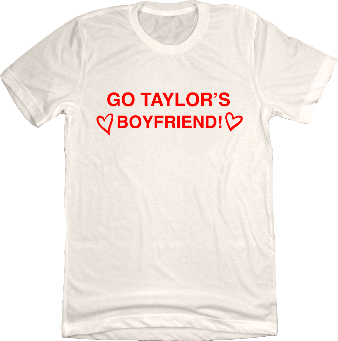 Go Taylor's Boyfriend Candy Hearts white tee In The Clutch