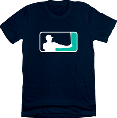 Ichiro Baseball Logo Parody navy blue T-shirt In The Clutch