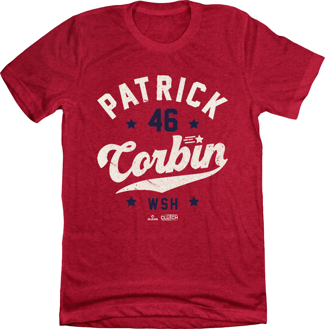 Patrick Corbin 46 MLBPA Tee Red In the Clutch