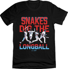 Snakes Dig The Longball Black T-shirt In The Clutch