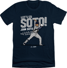 Let's Go Juan Soto NYY Navy T-shirt In The Clutch