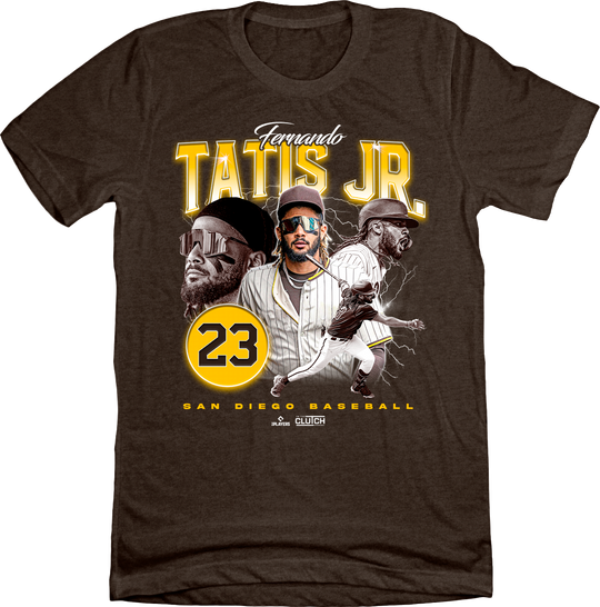 Fernando Tatis Jr. Kids T-Shirt - Tri Gray - San Diego | 500 Level Major League Baseball Players Association (MLBPA)