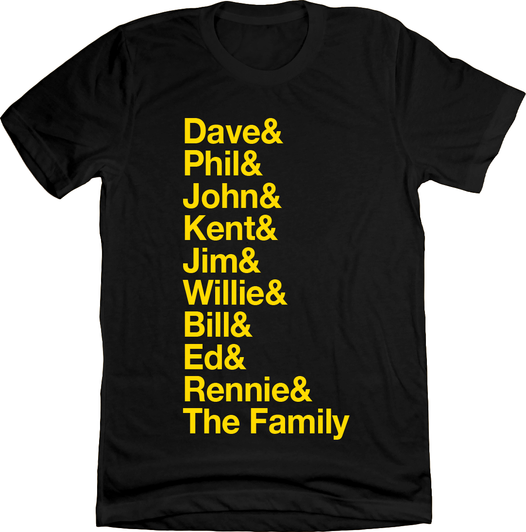 Baseball Lineup 1979 Pittsburgh & black T-shirt In The Clutch