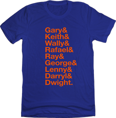 Baseball Lineup 1986 New York NYM & blue T-shirt In The Clutch