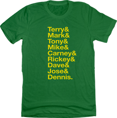 Baseball Lineup 1989 Oakland & T-shirt green In The Clutch