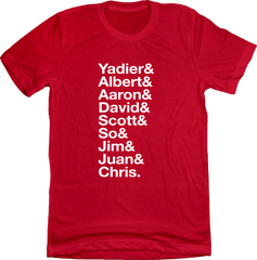 Baseball Lineup 2006 St. Louis & red T-shirt In The Clutch