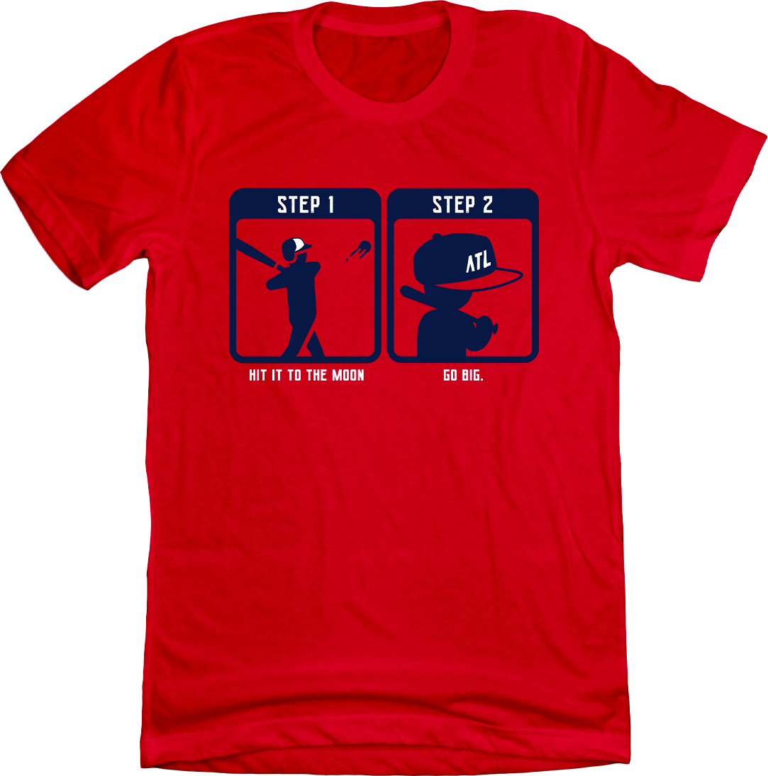 Atlanta Home Run Celebration red T-shirt In The Clutch