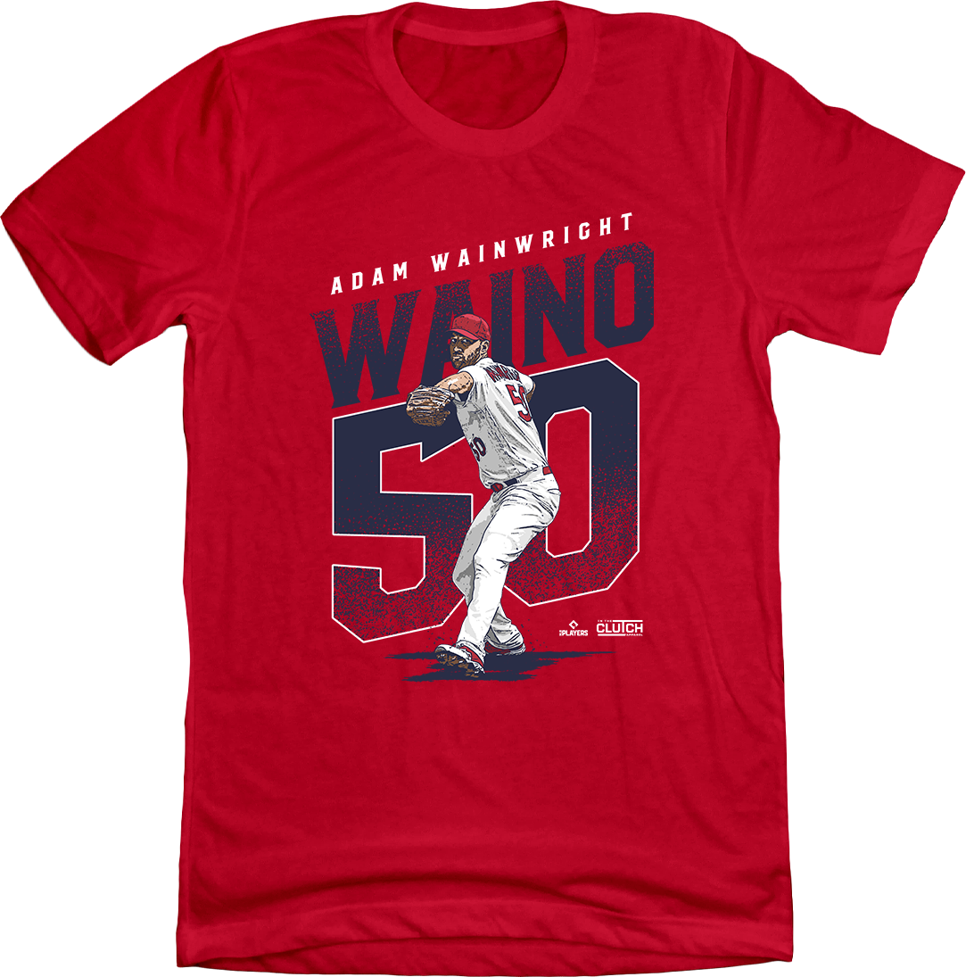 Official Adam Wainwright MLBPA T-shirt red In The Clutch