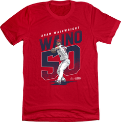 Official Adam Wainwright MLBPA T-shirt red In The Clutch