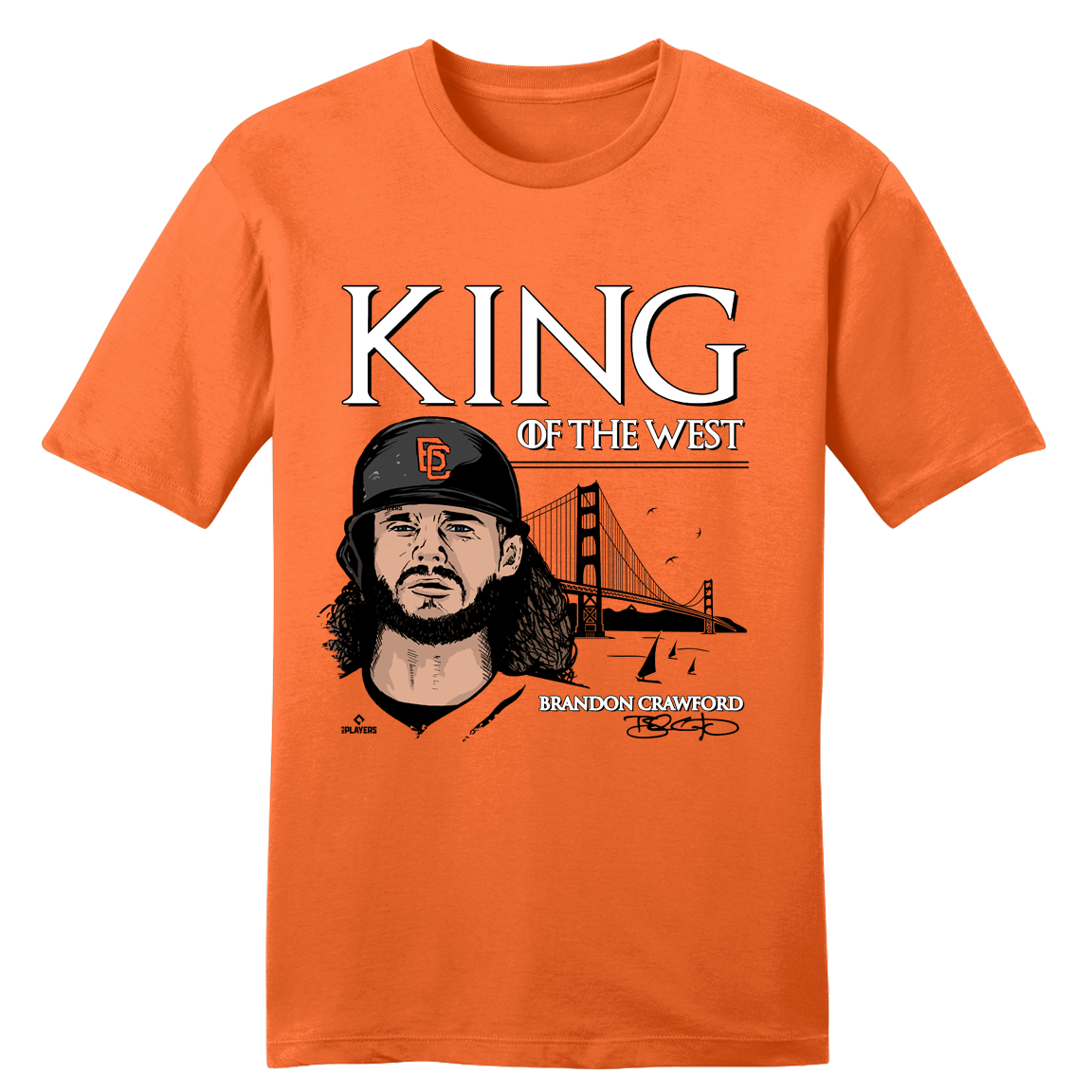 Official Brandon Crawford MLBPA Tee San Francisco Baseball Gear