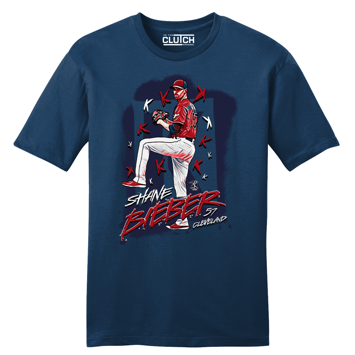 Official Shane Bieber MLBPA T-shirt