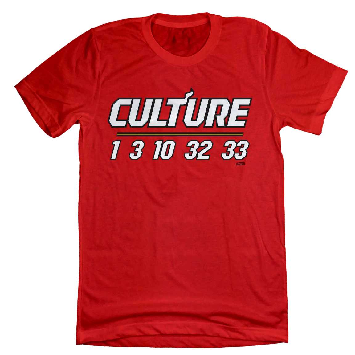 Miami Basketball Culture tee red
