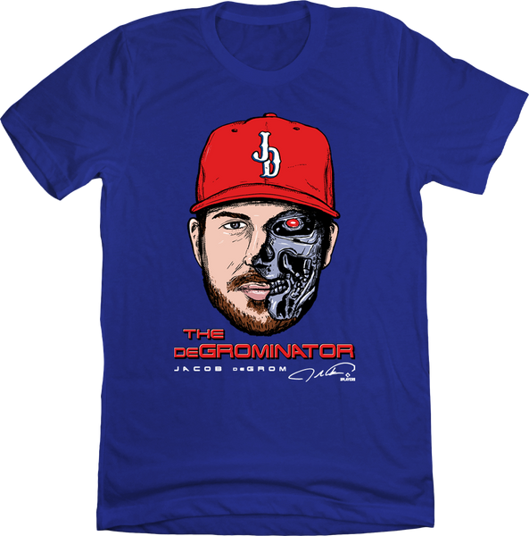Jacob deGrom deGrominator Shirt, Texas - MLBPA Licensed. - BreakingT