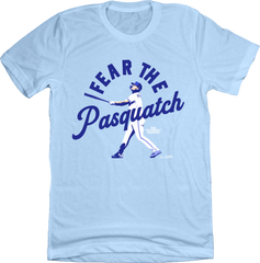 Fear the Pasquatch MLPBA Tee grey T-shirt In the Clutch light blue
