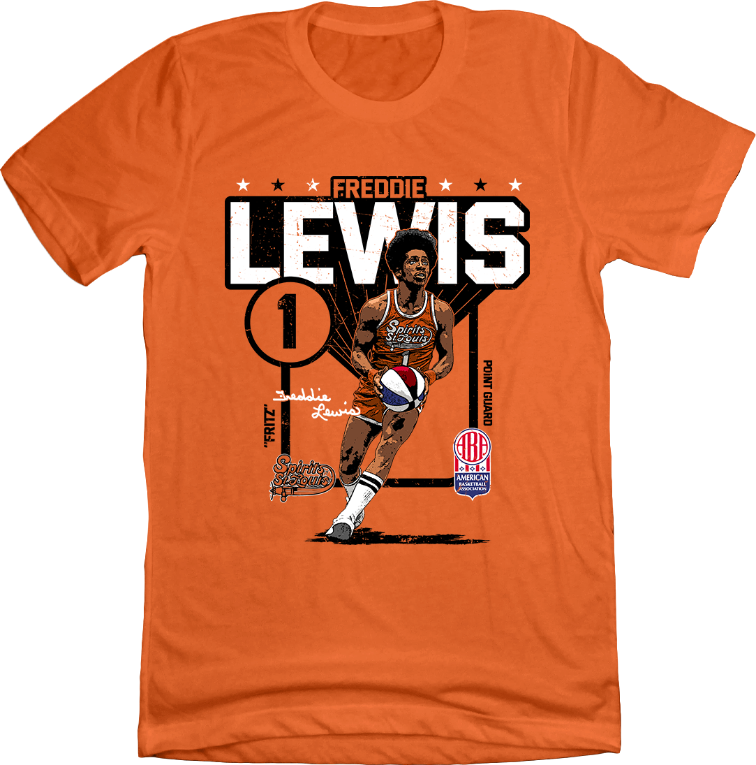 Freddie Lewis ABA Action Player Tee orange In The Clutch