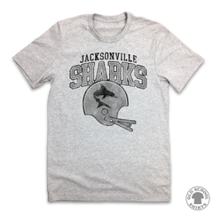 Jacksonville Sharks World Football League - In The Clutch- Retro Sports T Shirts