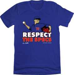 Javier Assad Respect the Specs MLBPA T-shirt Blue