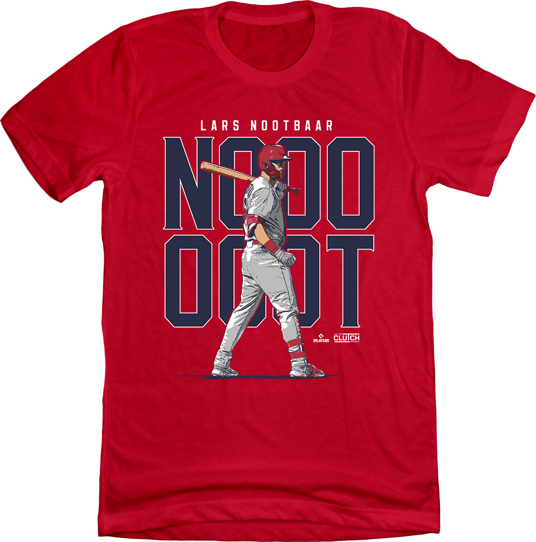 Official Lars Nootbaar MLBPA T-shirt red In The Clutch