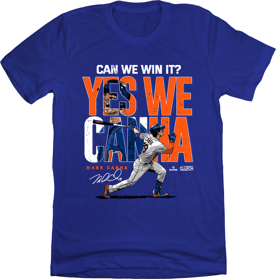 Mark Canha Yes We Can Win It T-shirt blue In The Clutch