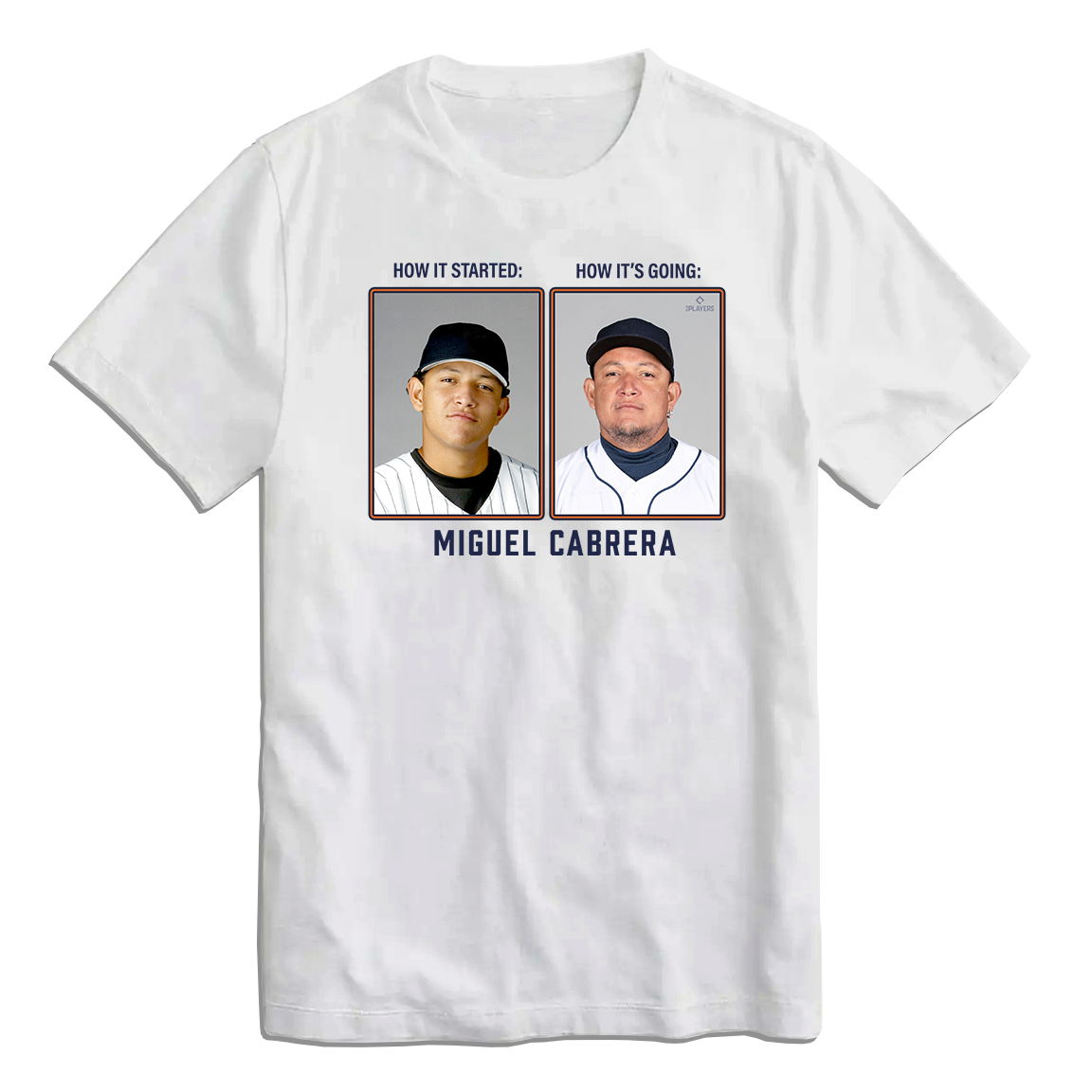 Miguel Cabrera Then & Now MLBPA Tee