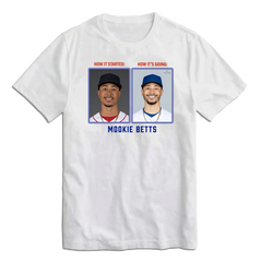 Mookie Betts Then & Now MLBPA Tee
