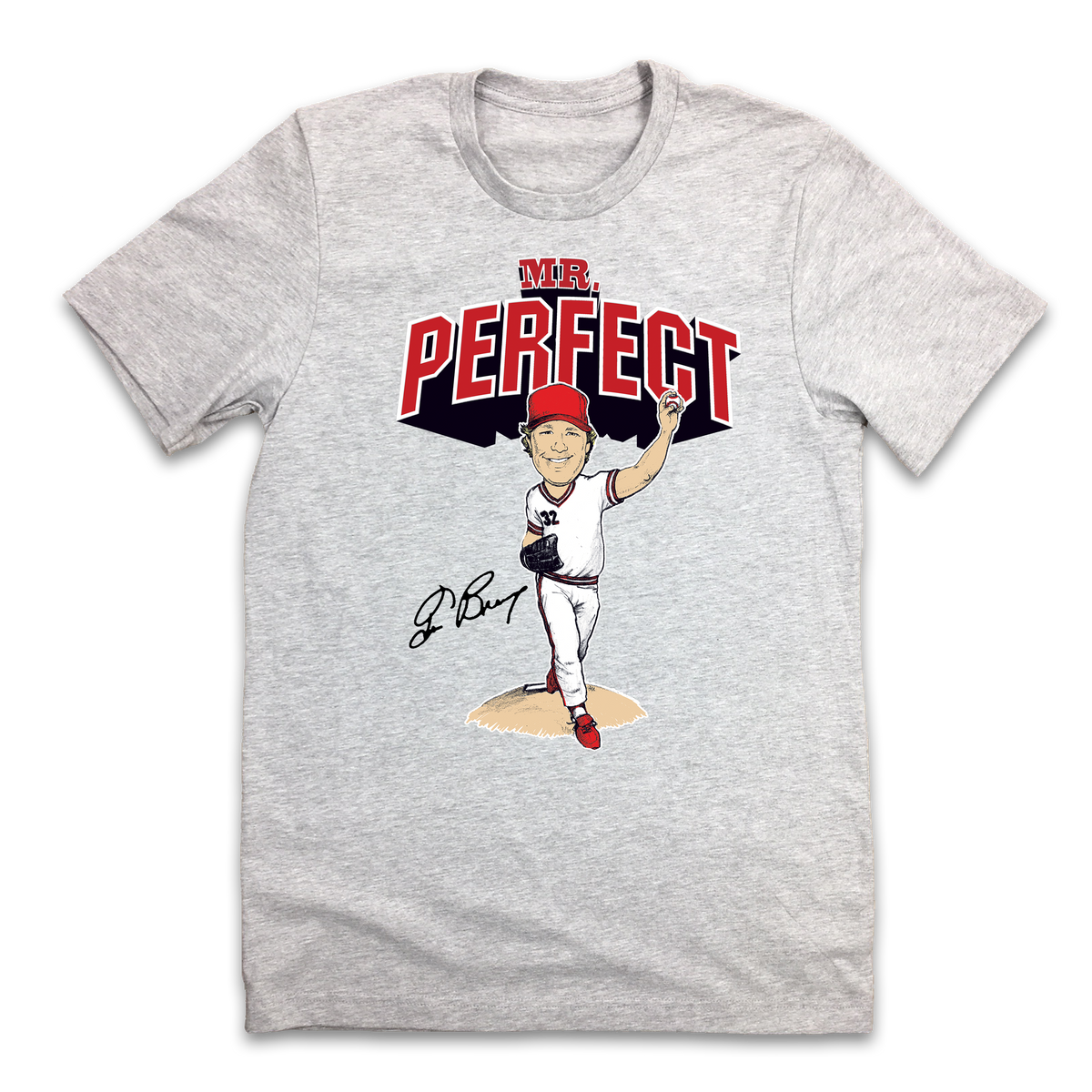 Mr. Perfect Tom Browning Unisex T-Shirt grey In The Clutch