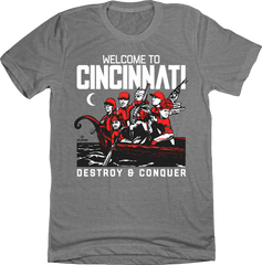 Cincinnati Baseball Viking Boat Grey T-shirt In The Clutch