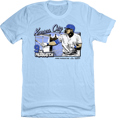 Pasquatch: Vinnie Pasquantino MLPBA Tee Light Blue T-shirt In The Clutch