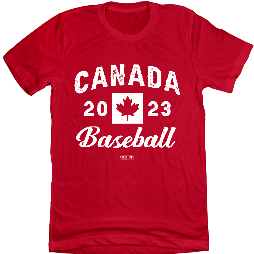 Canada Baseball 2023 red T-shirt In The Clutch