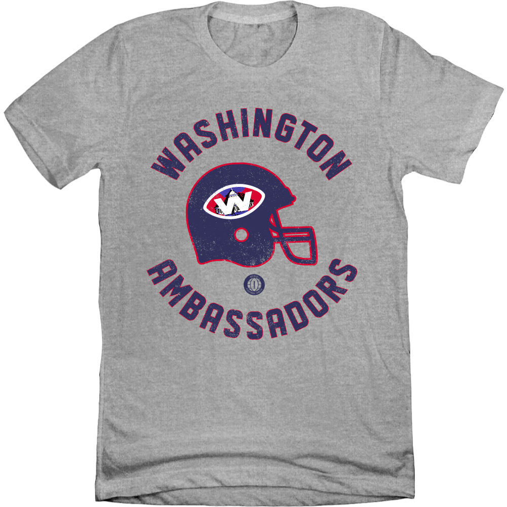 Washington Ambassadors - World Football League grey T-shirt In The Clutch