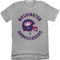 Washington Ambassadors - World Football League grey T-shirt In The Clutch